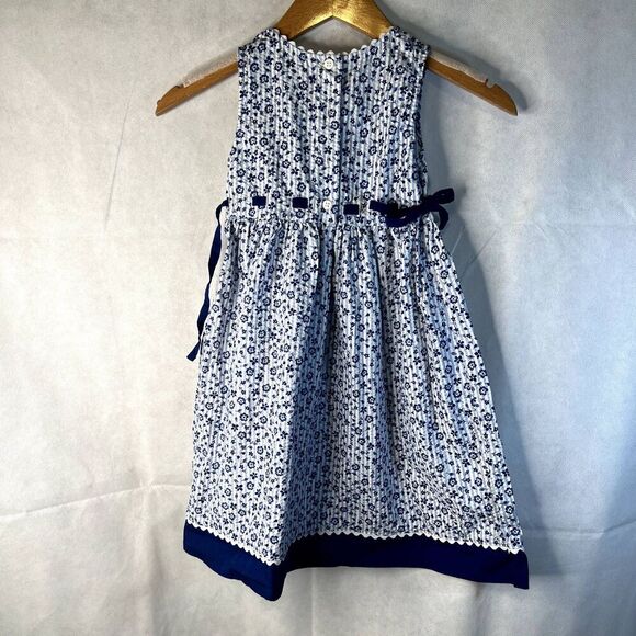 Disney Kids Girls Sleeveless Floral Ribbon Tie Dress Size 4/5 - Picture 7 of 12